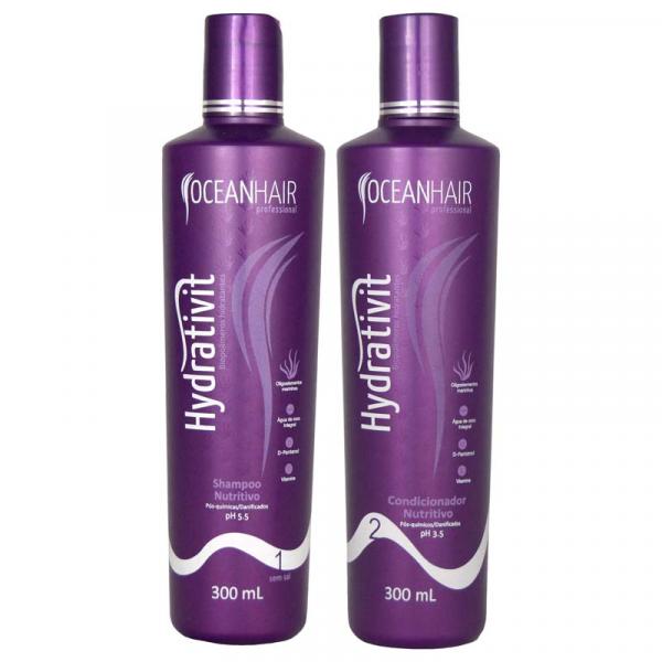 Kit Shampoo e Condicionador Nutritivo Hydrativit Homecare 300ml - Ocean Hair - Oceanhair