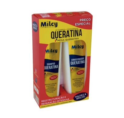 Kit Shampoo e Condicionador Queratina - Milcy