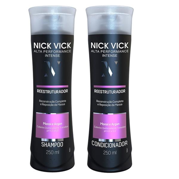 Kit Shampoo e Condicionador Reestruturador Nick Vick