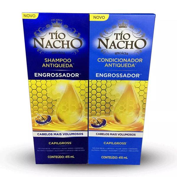 Kit Shampoo e Condicionador Tio Nacho Engrossador