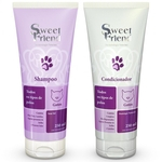 Kit Shampoo e Condicionador - Todos os tipos de pelos - Gatos - Sweet Friend (5%OFF)