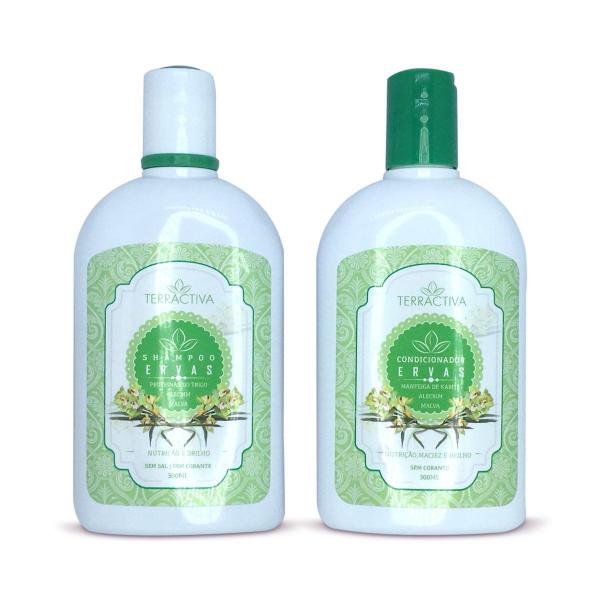 Kit Shampoo e Condicionador Vegano Ervas Terractiva