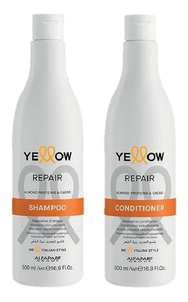 Kit Shampoo e Condicionador Yellow Repair Reestruturante - Alfaparf
