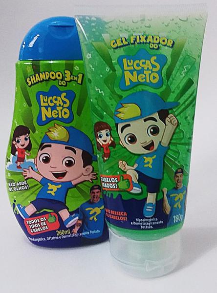 Kit Shampoo e Gel Luccas Neto- Cia da Natureza