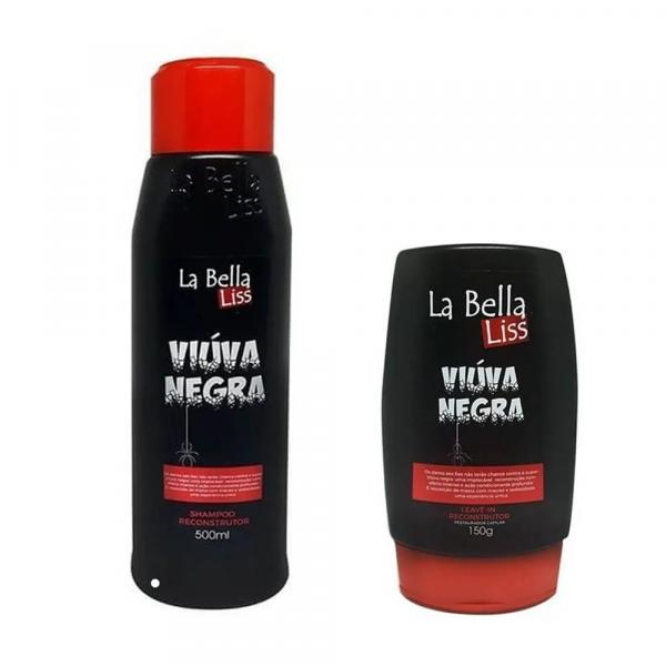 Kit Shampoo e Leave-in Viúva Negra La Bella Liss