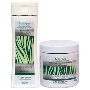 Kit Shampoo e Máscara Capilar Hidratante Algas Marinhas - Shampoo 350 Ml, Máscara 500 Gramas