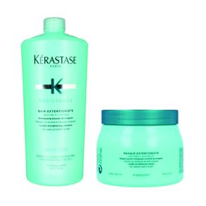 Kit Shampoo e Máscara Kérastase Resistance Extentioniste (1000Ml e 500Ml)