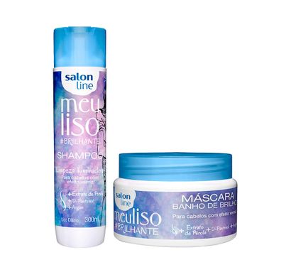 Kit Shampoo e Máscara Meu Liso #Brilhante - Salon Line