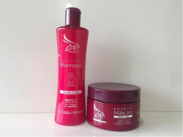 Kit Shampoo e Máscara Nourish Home Care Zap - Zap Cosméticos