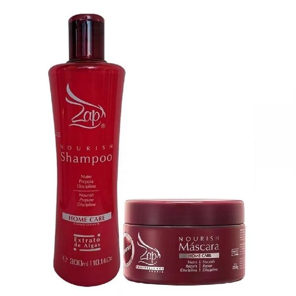 Kit Shampoo e Máscara Nourish Home Care Zap - Zap Cosméticos