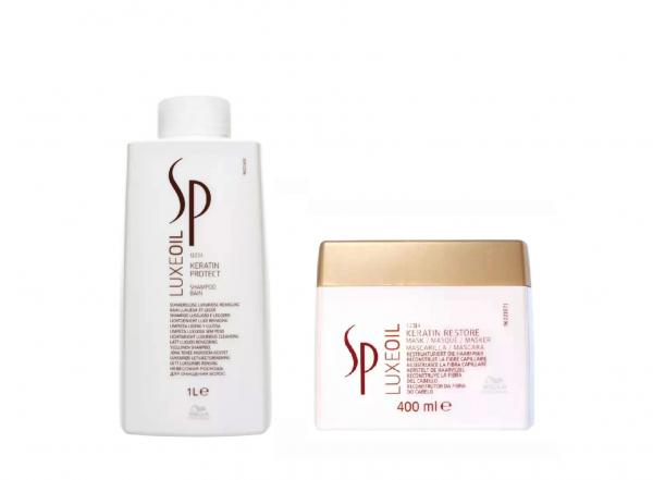 Kit Shampoo e Máscara Sp Luxe Keratin Protect - Wella