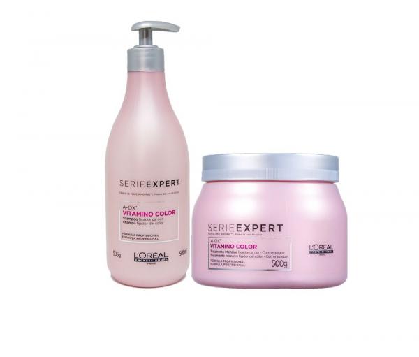 Kit Shampoo e Máscara Vitamino Color A-Ox L'oréal Professionals - Loreal