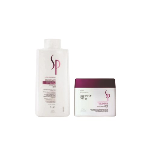 Kit Shampoo e Máscara Wella SP Color Save