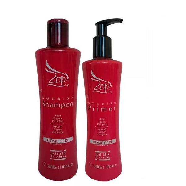 Kit Shampoo e Primer Nourish Home Care Zap 300ml - Zap Cosméticos