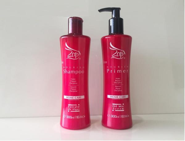 Kit Shampoo e Primer Nourish Home Care Zap 300ml - Zap Cosméticos