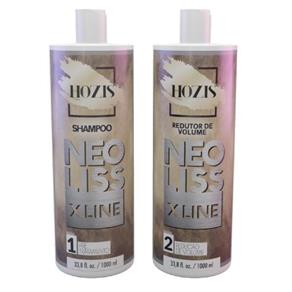Kit Shampoo e Redutor de Volume Neoliss X Line 1 Litro Hozis