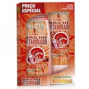 Kit Shampoo Fructis + Condicionador Brilho Vitaminado 400Ml