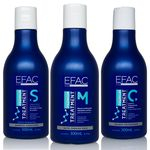 Kit Shampoo Hidratante 300ml + Máscara Condicionante 300ml + Leave-in 300ml Efac Premium Treatment