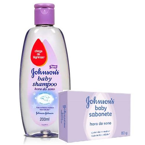 Kit Shampoo Johnson Baby Hora do Sono 200ml + Sabonete 80g - Johnsons