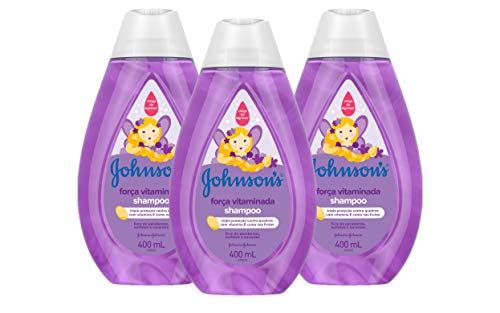 Kit Shampoo Johnson's Força Vitaminada 400ml com 3 Unidades