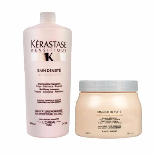 Kit Shampoo Kérastase Bain Densité (1l) - Máscara (500g)