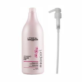 Kit Shampoo L`Oréal Vitamino Color A-Ox 1,5L e Válvula Pump