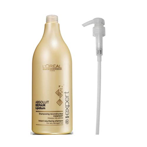 Kit Shampoo L'Oréal Absolut Repair Cortex Lipidium(1,5L) e Válvula Pump