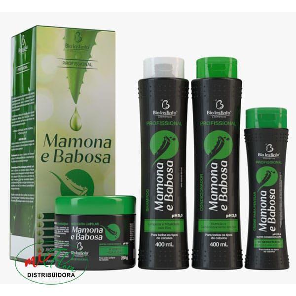 Kit Shampoo Mamona e Babosa Bio Instinto