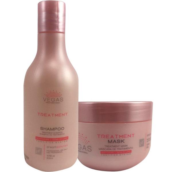 Kit Shampoo + Másc Treatment 2x300ml Vegas Professional