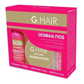 Kit Shampoo + Máscara + Ampola G.Hair Desmaia Fios