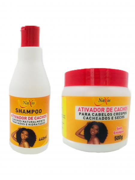 Kit Shampoo + Mascara Ativador de Cachos - Naxos