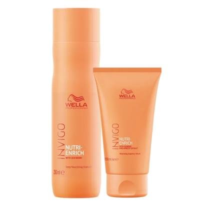 Kit Shampoo + Máscara Enrich Self-Warm Wella Professionals Nutri-Enrich
