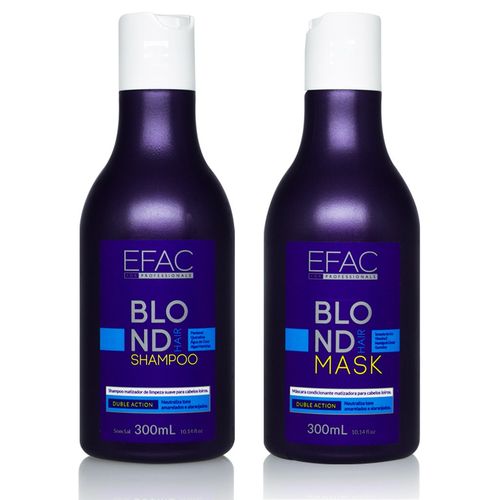 Kit Shampoo Matizador 300ml + Máscara Condicionante Matizadora 300ml Blond Hair