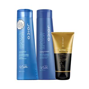 Kit Shampoo Moisture Recovery Dry Hair 300ml + Condicionador Moisture Recovery Dry Hair 300ml + Máscara K Pak Revitaluxe 150ml Joico