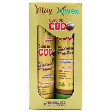 Kit Shampoo + Tratamento Condicionante Novex Óleo de Coco 1 Unidade