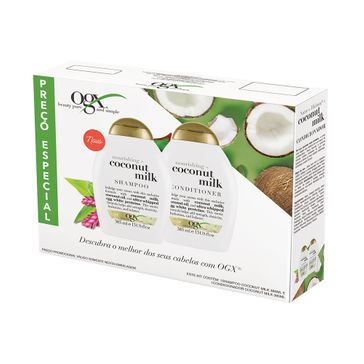 Kit Shampoo OGX Coco Milk 385ml + Condicionador 385ml