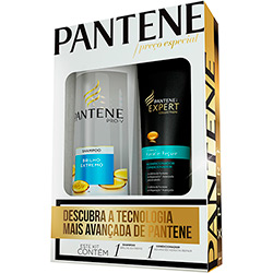 Kit Shampoo Pantene Brilho Extremo 400ml + Condicionador Pantene Expert Keratin Repair 250ml - Pantene