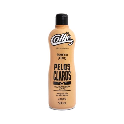 Kit Shampoo Pelos Claros Collie 500Ml com 2