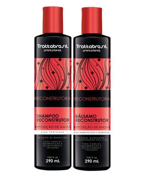 Kit Shampoo Reconstrutor + Bálsamo Reconstrutor Trattabrasil