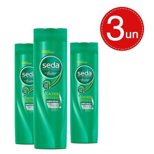 Kit Shampoo Seda Cachos Definidos 325ml - 3 Unidades