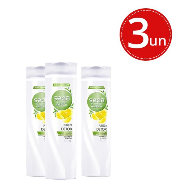 Kit Shampoo Seda Pureza Refrescante 325ml - 3 Unidades