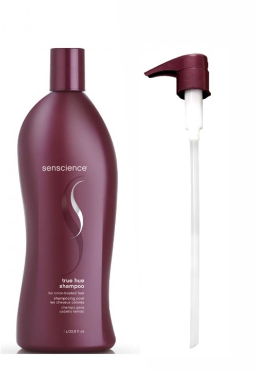 Kit Shampoo Senscience True Hue 1000ml e Válvula Pump