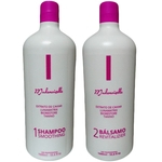 Kit Shampoo Smoothing + Bálsamo Revitalizer Mademoiselle - 1 litro