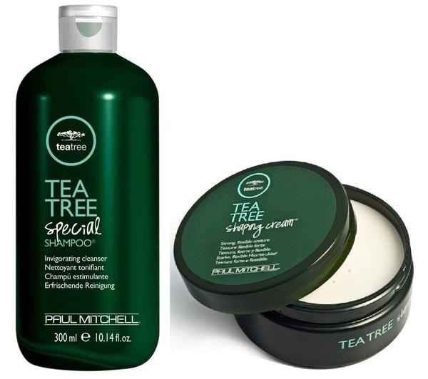 Kit Shampoo Special Tea Tree e Cera Modeladora Tea Tree Shaping Cream Paul Mitchell