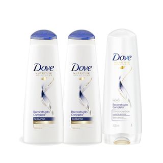 Kit Shampoo 2 Unidades + Condic Dove Reconstrução Completa 400ml