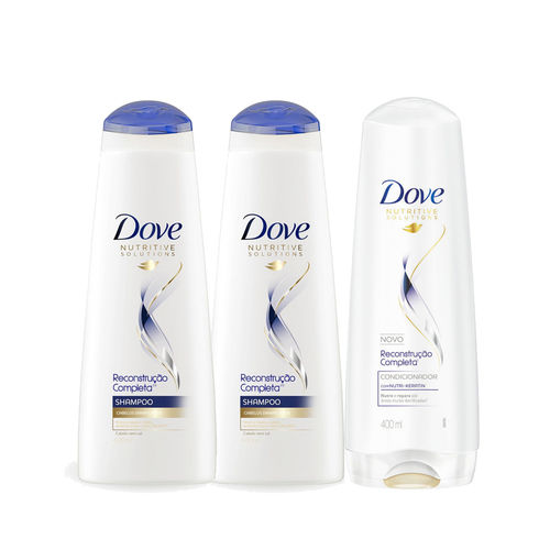 Kit Shampoo 2 Unidades + Condic Dove Reconstrucao Completa 400ml