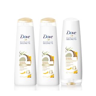 Kit Shampoo 2 Unidades + Condic Dove Ritual de Reparação 400ml