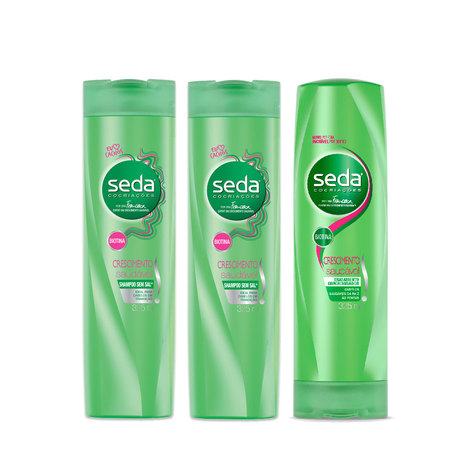Kit Shampoo 2 Unidades + Condic Seda Crescimento Saudável 325Ml
