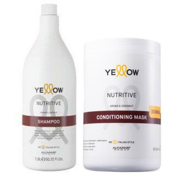Kit Shampoo Yellow Nutritive 1.5L + Máscara 1kg