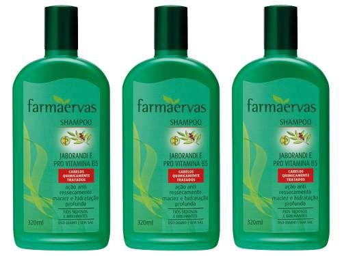 Kit 3 Shampoos Pró Vitaminas E Jaborandi B5 - Farmaervas
